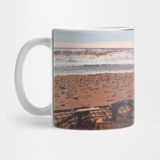 Stranded Lobster Trap on a New Brunswick Beach V1 Mug